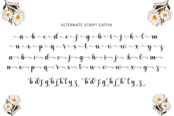 Gatiya Script Font Poster 6