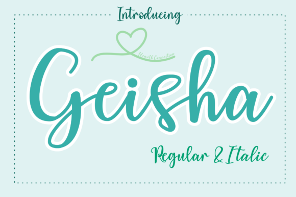 Geisha Font Geisha Font Poster 1