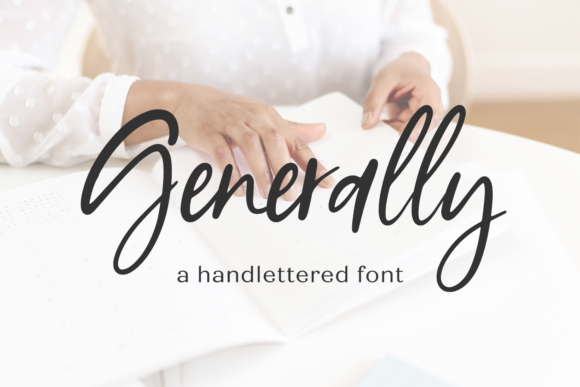 Generally Script Font Poster 1