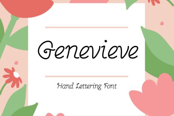 Genevieve Font Poster 1