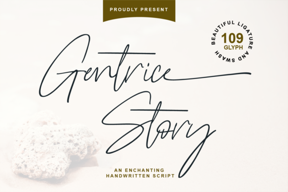 Gentrice Story Font Poster 1