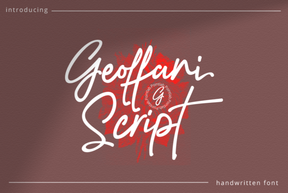 Geoffani Script Font Poster 10