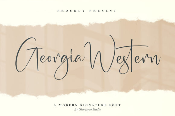 Georgia Western Font Poster 1