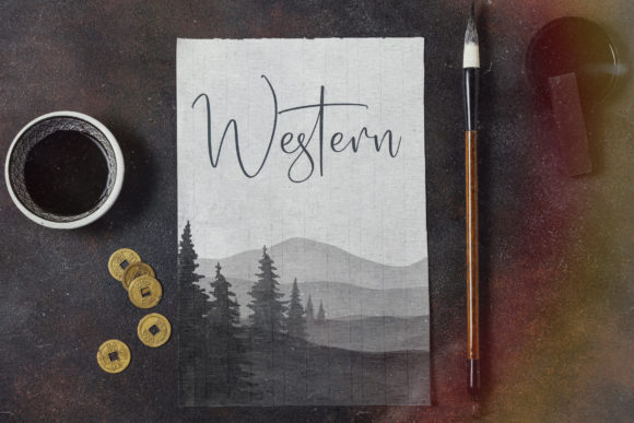 Georgia Western Font Poster 8