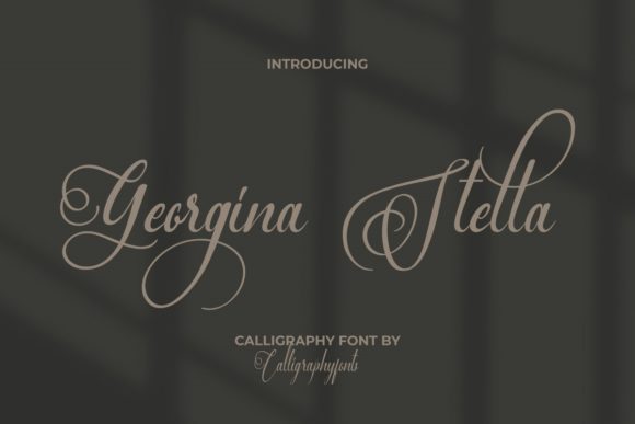 Georgina Stella Font Poster 1