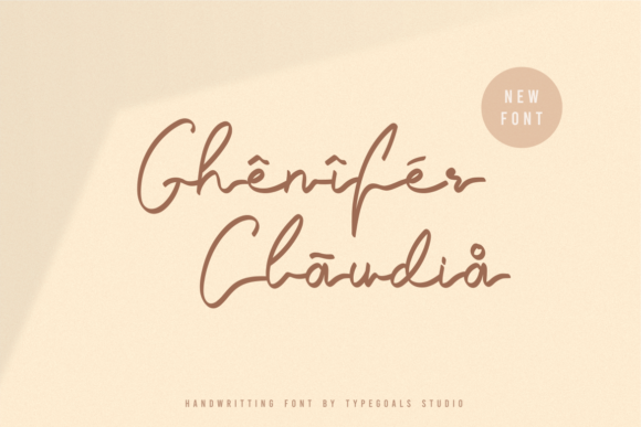 Ghenifer Claudia Font Ghenifer Claudia Font Poster 1