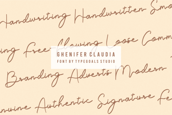 Ghenifer Claudia Font Poster 4