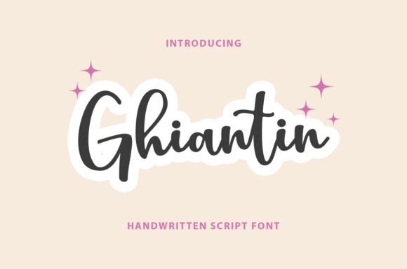 Ghiantin Font Poster 1