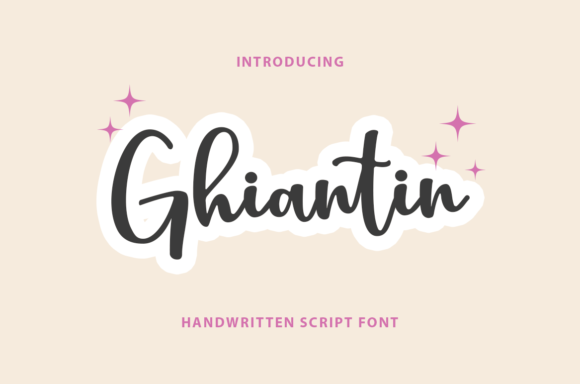 Ghiantin Font Ghiantin Font Poster 1