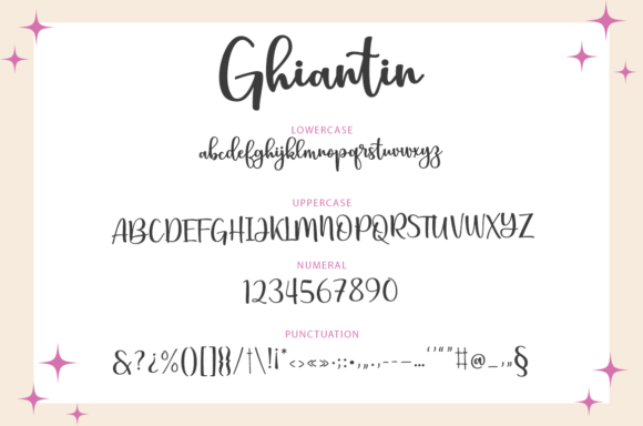 Ghiantin Font Poster 7