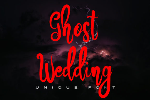 Ghost Wedding Font Poster 1