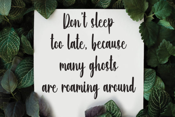 Ghostings Font Poster 2