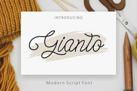 Gianto Font Poster 1