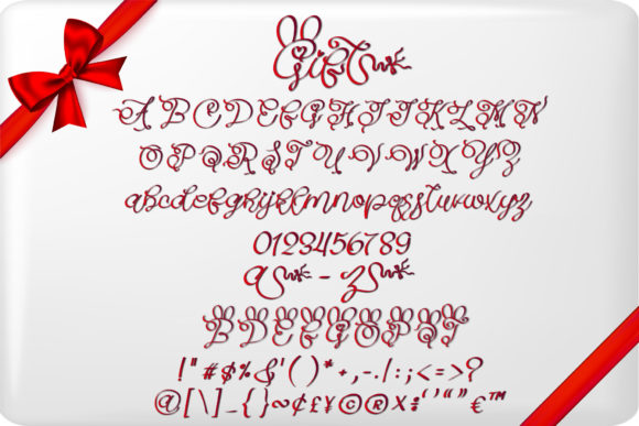 Gift Font Poster 11
