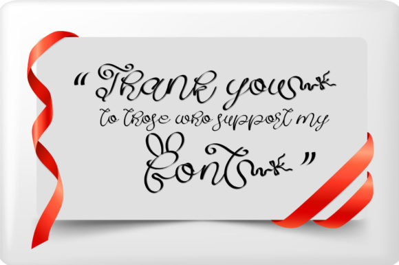 Gift Font Poster 12
