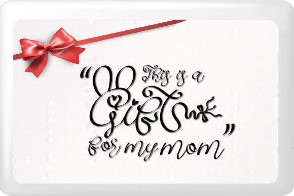 Gift Font Poster 5