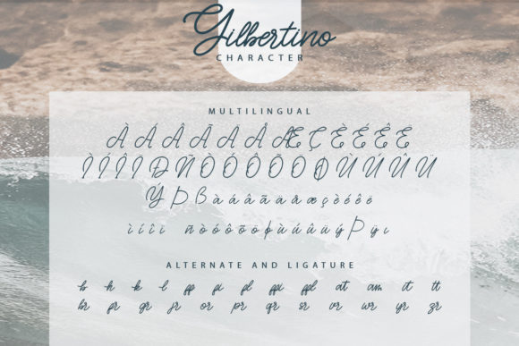 Gilbertino Font Poster 9