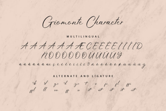 Giomonte Font Poster 9