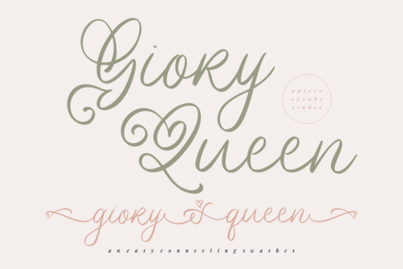 Giory Queen Font Poster 1