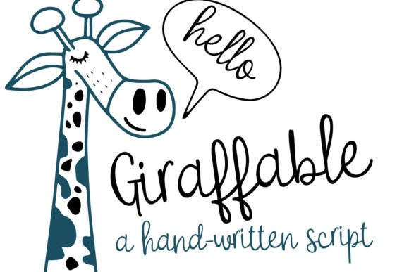 Giraffable Font Poster 1