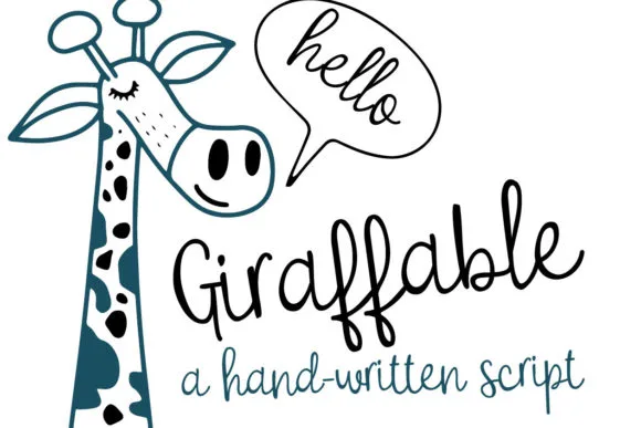 Giraffable Font Giraffable Font Poster 1