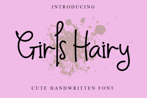 Girls Hairy Font