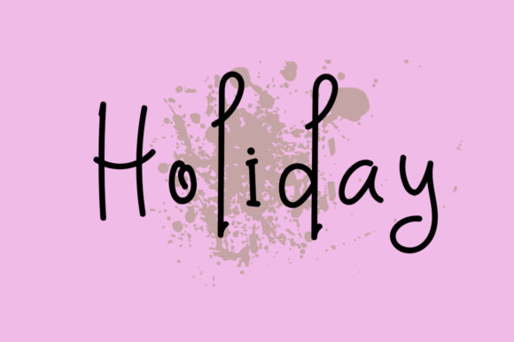 Girls Hairy Font Poster 2