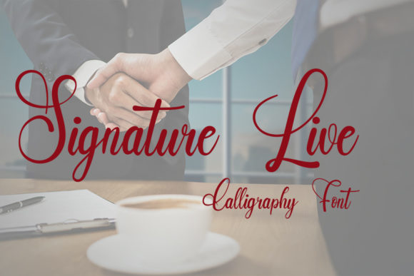 Girly Signature Font Poster 2