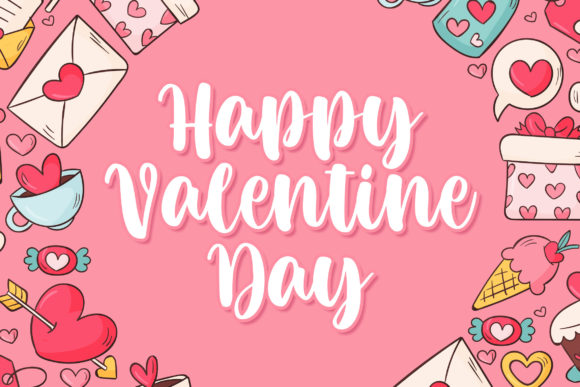 Girly Valentine Font Poster 2