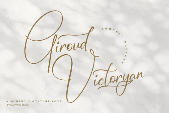 Giroud Victoryan Font Poster 1