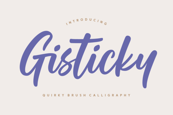 Gisticky Font