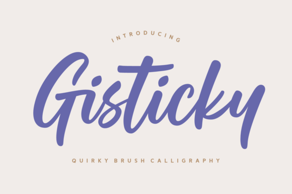 Gisticky Font Poster 1