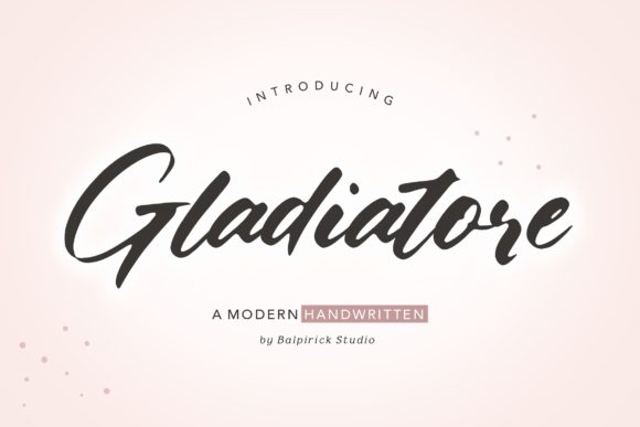 Gladiatore Font Poster 1