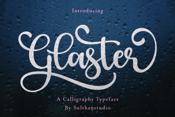 Glaster Font Poster 1