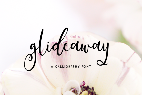 Glideaway Script Font Poster 1