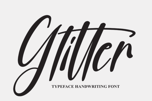 Glitter Font Poster 1