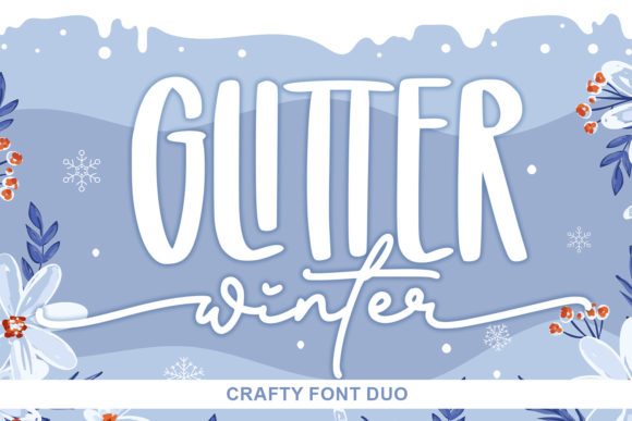 Glitter Winter Font Poster 1