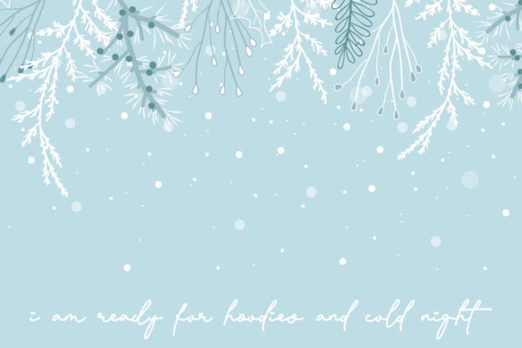 Glitter Winter Font Poster 3
