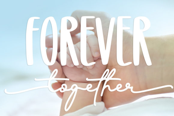 Glitter Winter Font Poster 6