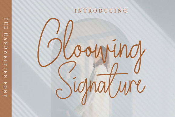 Gloowing Signature Font Poster 1