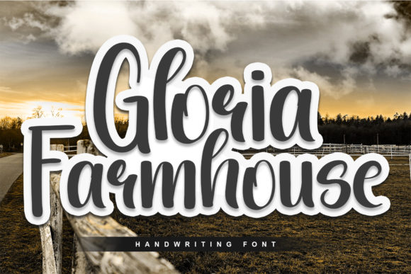 Gloria Farmhouse Font Poster 1
