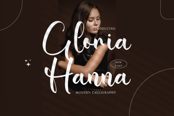Gloria Hanna Font Poster 1