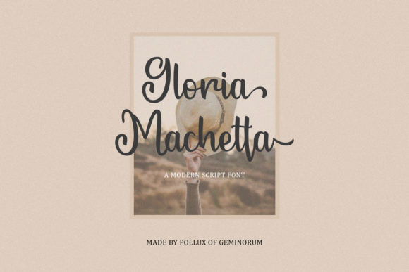 Gloria Machetta Font Poster 1