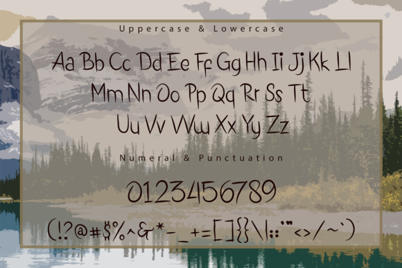 Glory Lake Font Poster 8