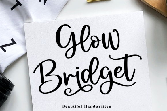 Glow Bridget Font Poster 1