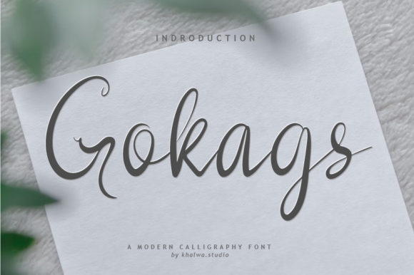Gokags Script Font Poster 1