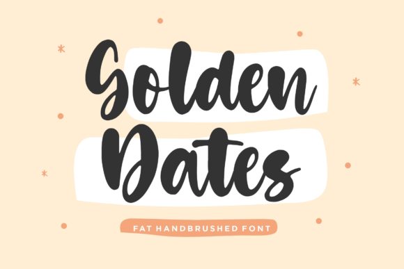 Golden Dates Font Poster 1