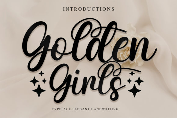 Golden Girls Font Poster 1