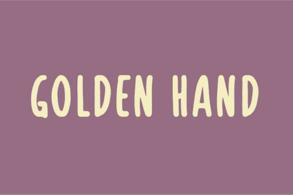 Golden Hand Font Poster 1