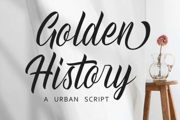 Golden History Font Poster 1